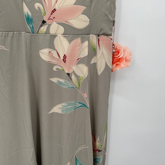 SHOW ME YOUR MUMU NWT Jenn V-Neck Maxi Dress in Gray Floral // XS - Picture 5 of 12
